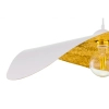 Wisząca falowana lampa LEAF biała złota 1xE27 kapelusz 41921