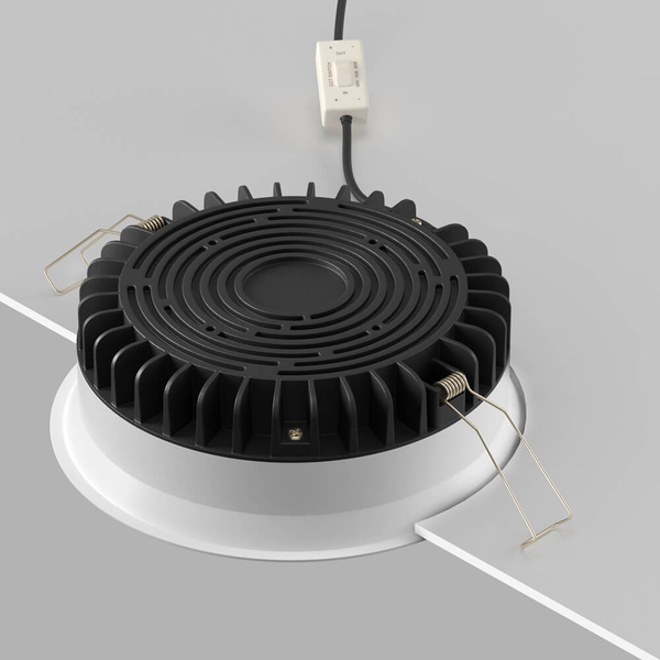 Podtynkowa lampa łazienkowa Okno DL055-18W3-4-6K-W LED 18W IP44 biała