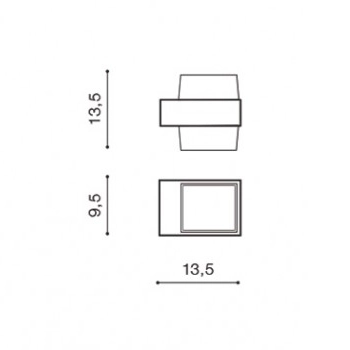 Ścienna lampa do ogrodu Lars AZ4507 LED 13W 4000K IP44 czarna