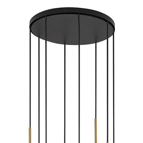 Lampa wisząca okrągła kaskada Karo 10934 Nowodvorski kule złota biała