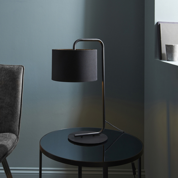 Lampa stołowa L&-192345 Light& nowoczesna z abażurem czarna