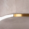 Okrągły fotel obrotowy Maxime S4546 KHAKI VELVET Richmond Interiors welurowy beżowy