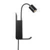 Regulowana lampa ścienna Roomi 2112551003 metalowa czarna