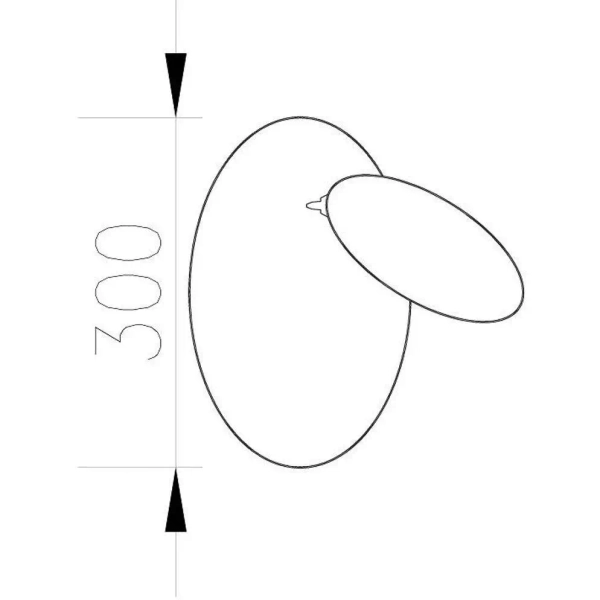 Okrągła lampa ścienna Pills ST-8371 L Step LED 18W 3000K do sypialni biała