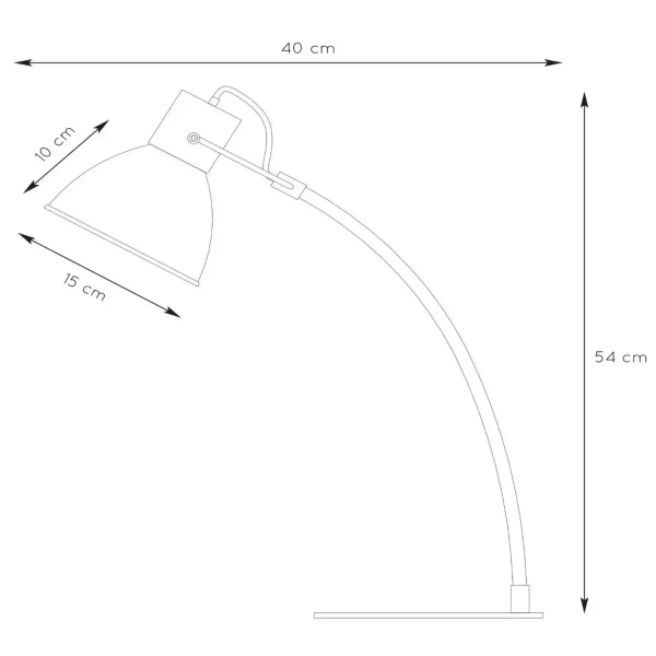 Lampka biurkowa z regulacją CURF 03613/01/31 Lucide biały drewniany