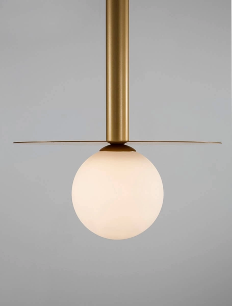 Lampa wisząca Art Deco URUAPAN LE42891 Luces Exclusivas kula do holu złota