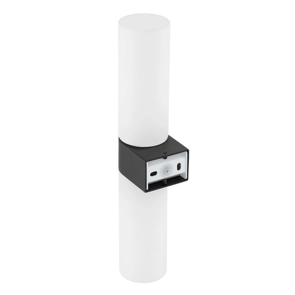 Kinkiet ścienny łazienkowy Natalie 10728 IP44 tuba metalowy szklany biały