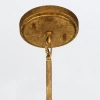 Lampa wisząca nad stół Sawgrass QN-SAWGRASS-3P-DG-O z łańcuchami złota
