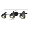 Regulowana LAMPA sufitowa REUS LP-8069/3WS BK Light Prestige metalowa OPRAWA geometryczny spot czarny