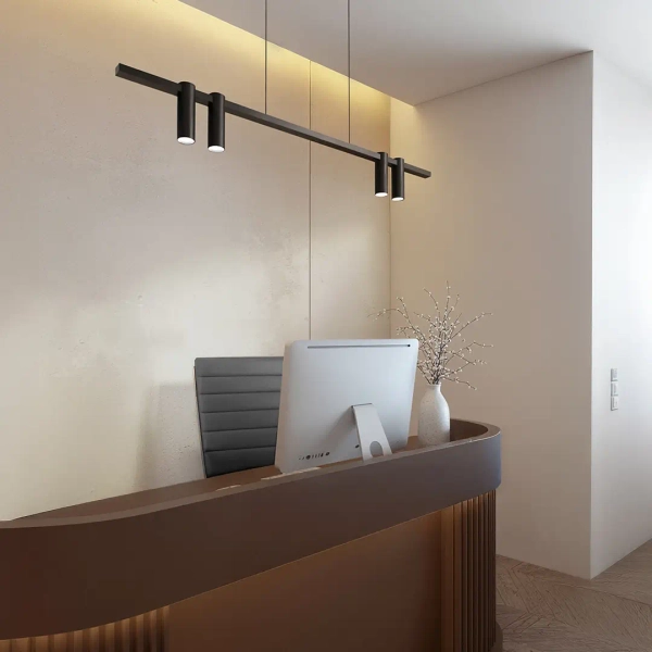 Designerska zwisająca lampa Kona 1637 LED 30W 3000-6000K czarny