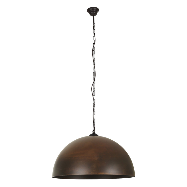 Rdzawa lampa wisząca Hemisphere 6368 industrialna do przedpokoju