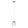 Sypialniana Lampa wisząca Nira MD3523-1-EGN szklana przezroczysty złoty