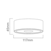Lampa sufitowa Neo Nero Slim LED / Ufo Gold OR83996 LED 10W 3000K czarna