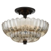 Klasyczna lampa sufitowa Whitecap QZ-WHITECAP-SF-S kwiat bursztynowy