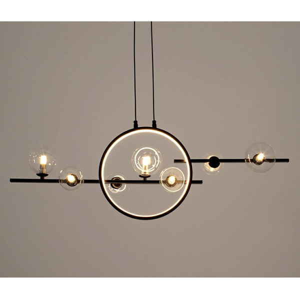 Lampa wisząca do salonu Alure Line Twin MSE010100346 Moosee LED 16W 3000K czarna
