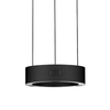 Pierścieniowa lampa wisząca ALMAY LE44605 LED 24W 3000K czarna biała
