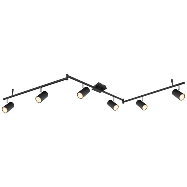 Regulowana lampa sufitowa Robby 57910-6B tubki metalowe czarne