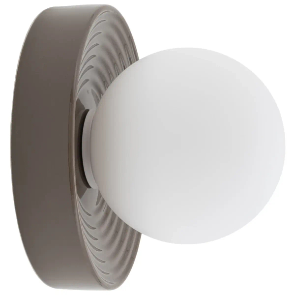 Okrągła ścienna lampa CLAY 11747 kula ball biała brąz