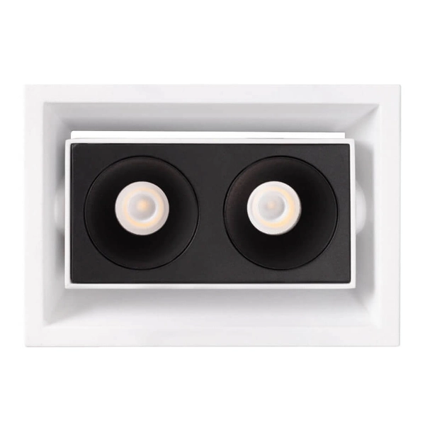 Podtynkowa lampa z zasilaczem i modułem LED Modular H180.02 + HM180 2L + HT180 6W ON/OFF Maxlight LED 6W 3000K czarna biała