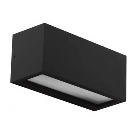 Prostokątna lampa ścienna VENTA AZ4350 Azzardo IP54 czarny