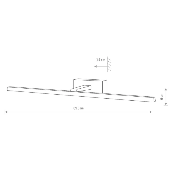 Ścienna lampa nad lustro Van Gogh 9175 kinkiet LED 18W 3000K biały