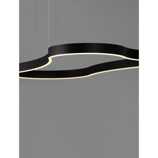 Minimalistyczna wisząca lampa VELBANO LE45417 LED 61W 3000K czarna