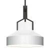 Lampa zwisająca nad wyspę Brecken QZ-BRECKEN-2P-AB-OPAL biała mosiądz