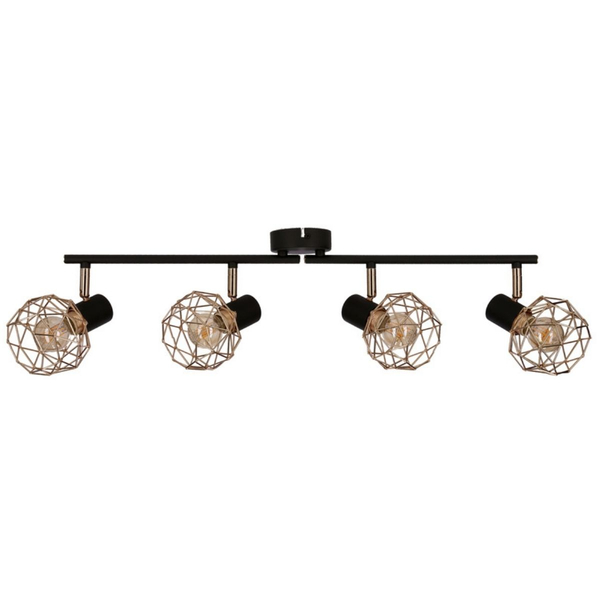 Lampa sufitowa do salonu Acrobat 94-66657 Candellux koszyczki druciane czarne