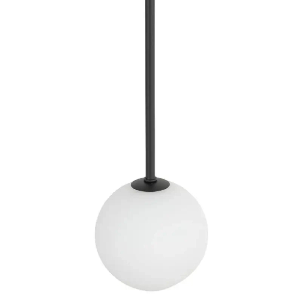 Stylowa lampa wisząca Kier 10307 kula biała czarna