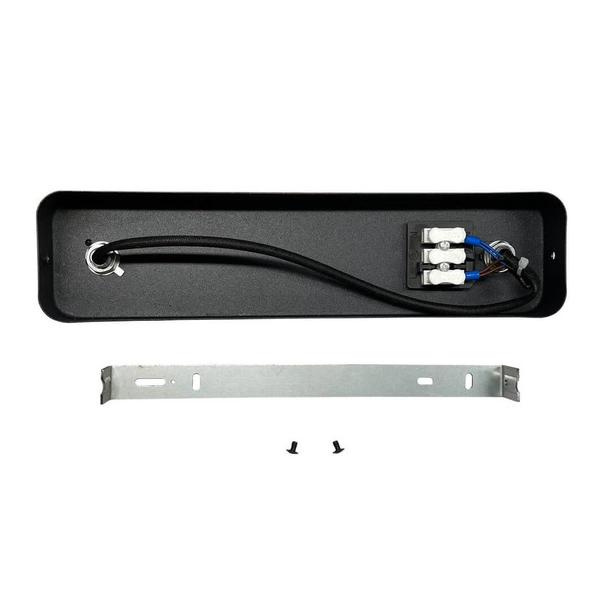 Metalowa lampa reflektorowa Antillo LP-770/2W BK natynkowa na przedpokój złoty czarny