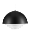 Kopułowa lampa wisząca Diverso ST-10055P black matt Step czarna