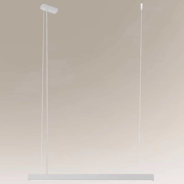 LAMPA wisząca ISASEKI 8663 Shilo metalowa OPRAWA zwis LED 16W 4000K listwa biała
