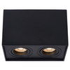 Kwadratowy downlight TUBE 22953/02/30 Lucide spot do sypialni czarny