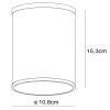 Sufitowa lampa Tubix 27870/01/31 Lucide IP54 tubka ściemniana biała