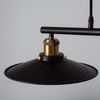 Wisząca potrójna lampa Monte ABR-LWR-3XE27 industrialna czarny złoty