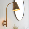 Regulowana lampa przyścienna Radha 93144 do czytania mosiądz