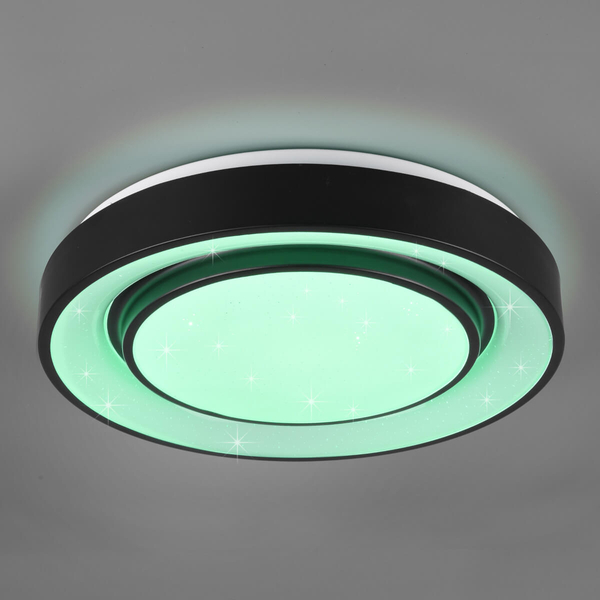 Lampa nasufitowa Mona R65041032 RL Light LED 20W 3000-6000K czarna biała