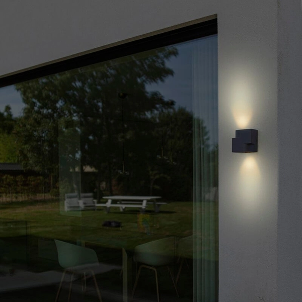 Kinkiet elewacyjny MARBO 5288001118 Lutec IP44 góra-dół zewnętrzny szary