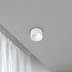 Podtynkowa LAMPA spot BALI ML0053 okrągły wpust do biura biały