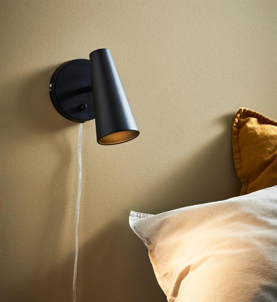 Ścienny spot sypialniany Crest 108200 kinkiet do czytania czarny