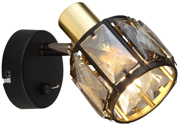 Lampa reflektorowa Indiana 54357-1B kinkiet czarny złoty