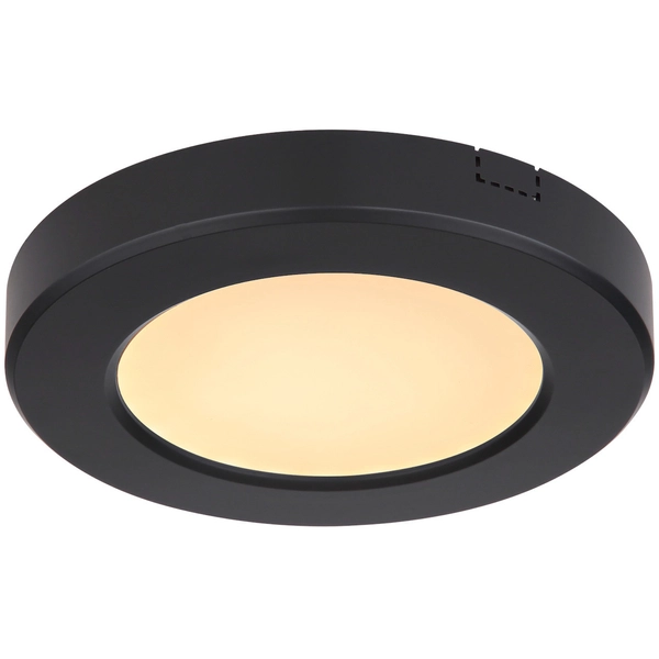 LAMPA sufitowa LASSE 12379-6B Globo metalowa OPRAWA okrągła LED 6W 3000K - 6500K plafon czarny