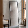 Minimalistyczne lustro Holworth 5056693546764 stojące czarny