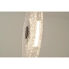 Szklana lampa zwisająca nad wyspę 23073 LED 8W 3000K dysk czarny