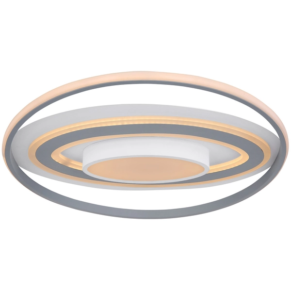 Plafon LAMPA sufitowa LEOLA 48016-60 Globo okrągła OPRAWA metalowa LED 60W 3000K - 6000K z pilotem biała