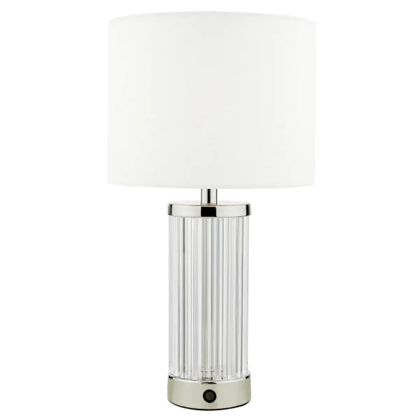 Szklana stołowa lampa Enrico ENR4138 LED 2,4W 3000K nikiel