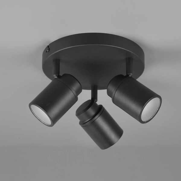 Sufitowa lampa potrójna BRISA DL332880430 IP44 tuby regulowane czarny