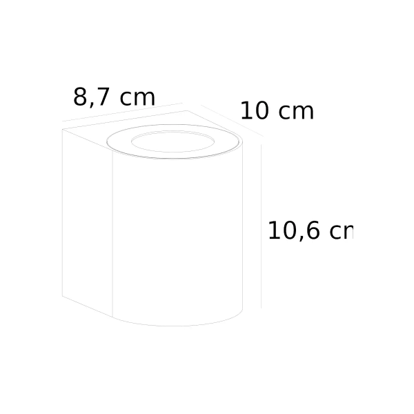 Elewacyjna lampa tuba Canto 49701001 LED 10,6W 3000K IP44 biały