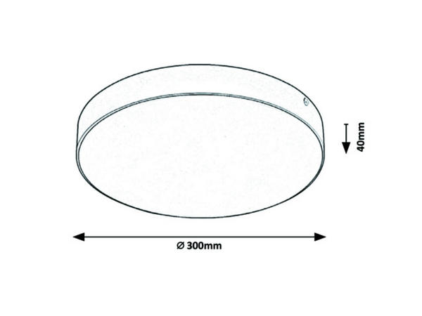 Sufitowa LAMPA plafon TARTU 7898 Rabalux okrągła OPRAWA metalowa LED 24W 2800K - 6000K plafoniera do łazienki IP44 czarna