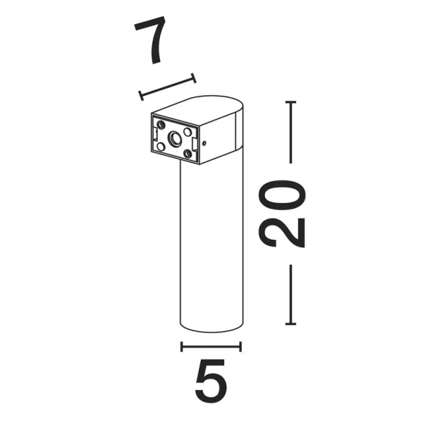 Tarasowa lampa naścienna JASTELA LE75244 LED 5W 3000K IP65 biała